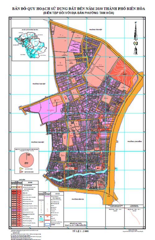 Bản đồ quy hoạch phường Tam Hoà