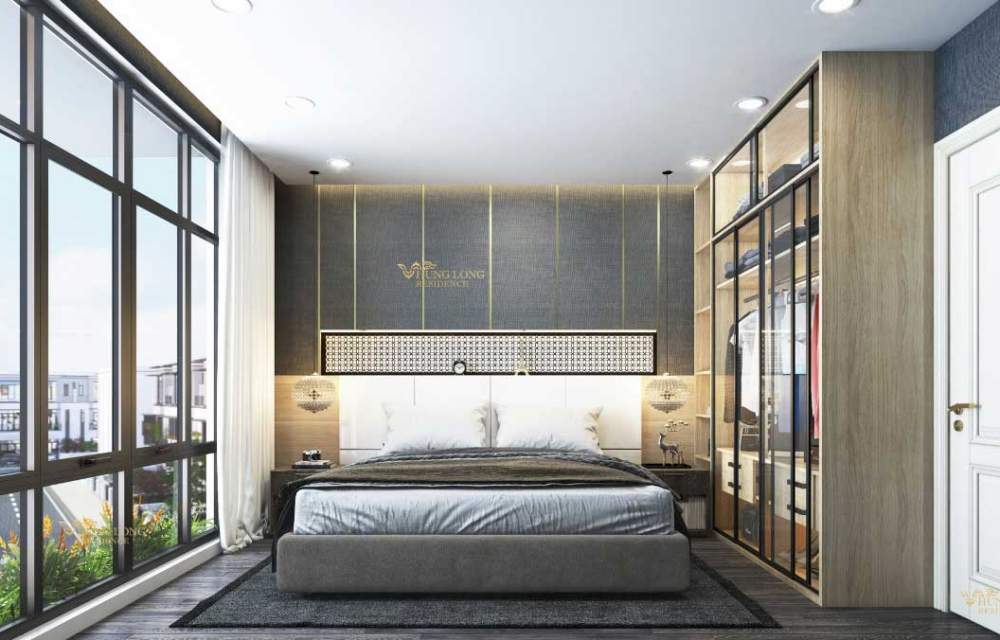 Thiết kế phòng ngủ dự án Hưng Long Residence