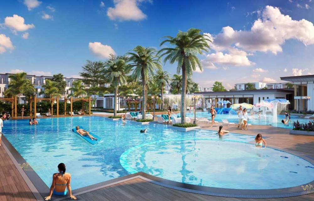 Hồ bơi dự án Hưng Long Residence