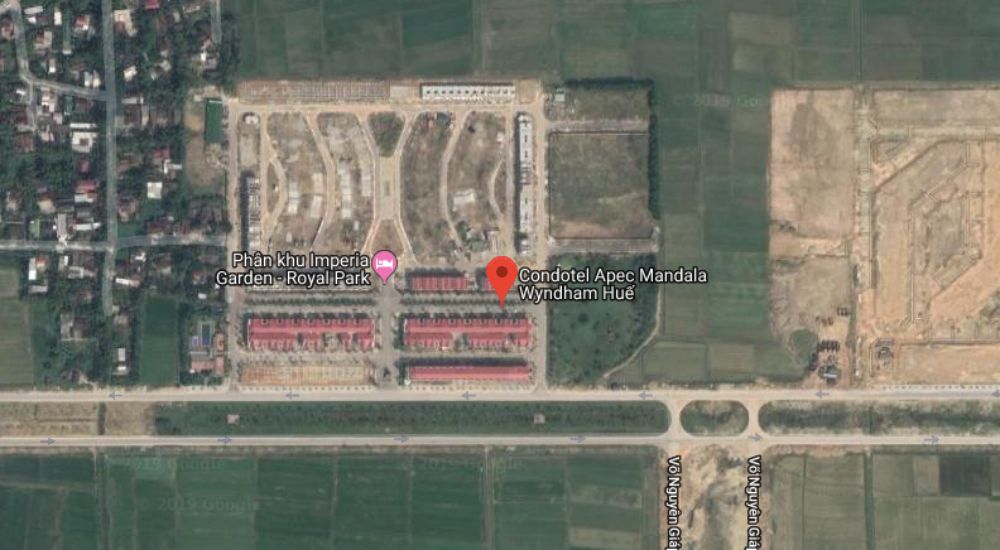 Vị trí căn hộ Apec Mandala Wyndham Huế trên Google Map