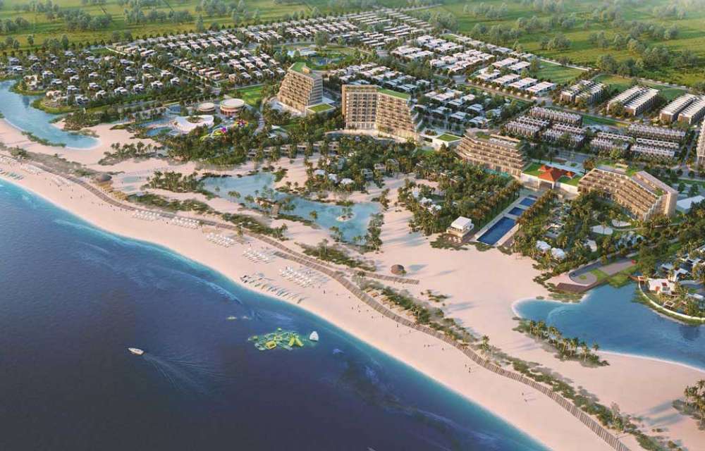 Dự án Lạc Việt Resort & Spa Bình Thuận tiếp xúc trực tiếp với Biển