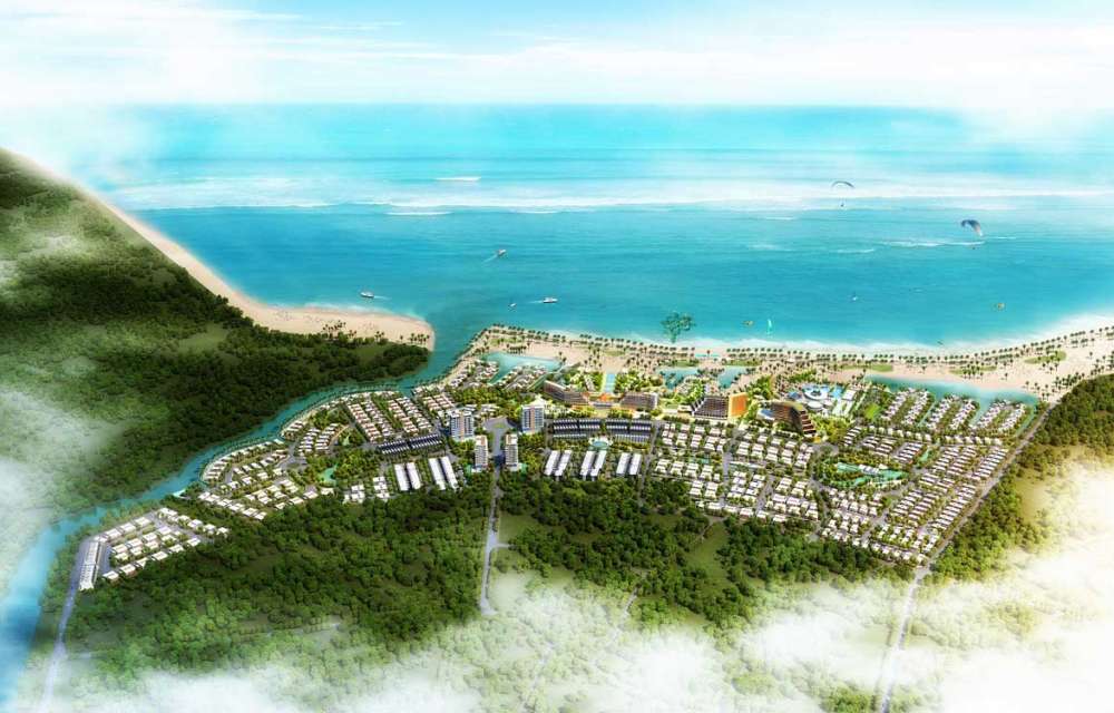 Chụp trên cao dự án Lạc Việt Resort & Spa Bình Thuận
