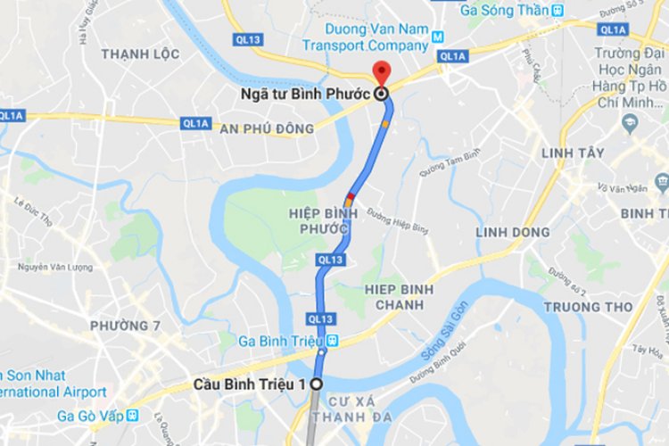 Tuyến Quốc Lộ 13 được đề xuất mở rộng lên đến 8 làn xe