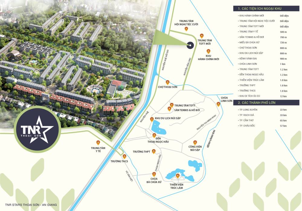 Tiện ích dự án TNR Stars Thoại Sơn An Giang